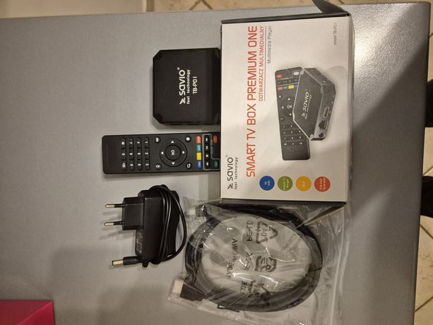 Odtwarzacz Multimedialny 4K SAVIO TB-B01 Premium One czarny SMART Tv B