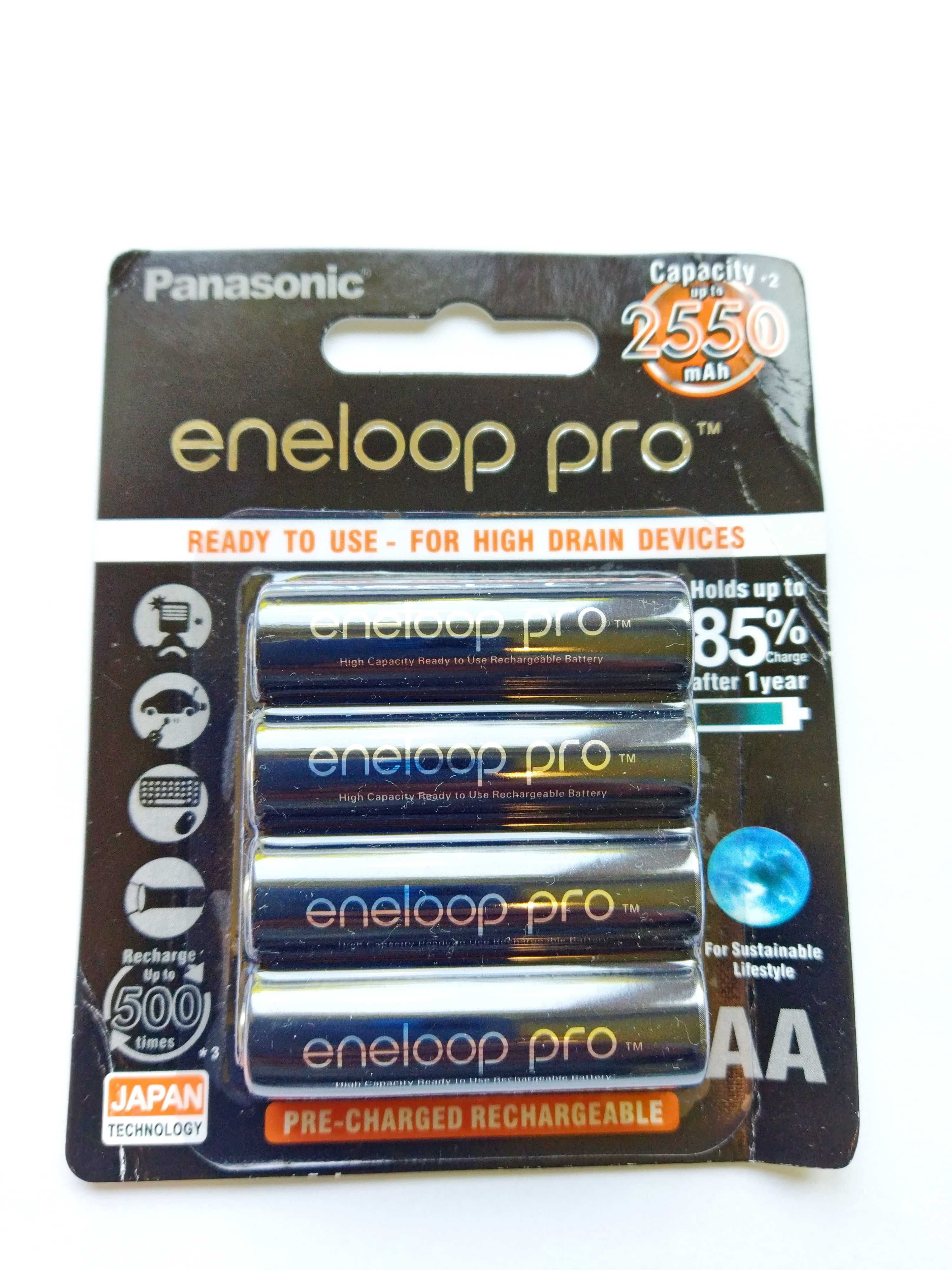 Аккумуляторы Panasonic Eneloop Pro AA NiMh 2500 mAh 4шт/ комплект