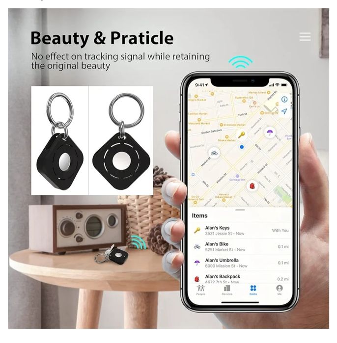 Silikonowe etui kompatybilne z Airtag Finder brelok