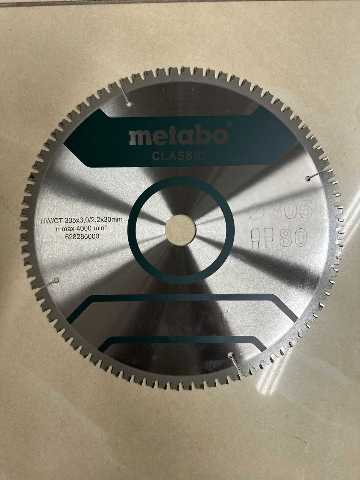 Пильный диск Metabo Multi cut Classic HW/CT 305х30 мм 80 зубьев