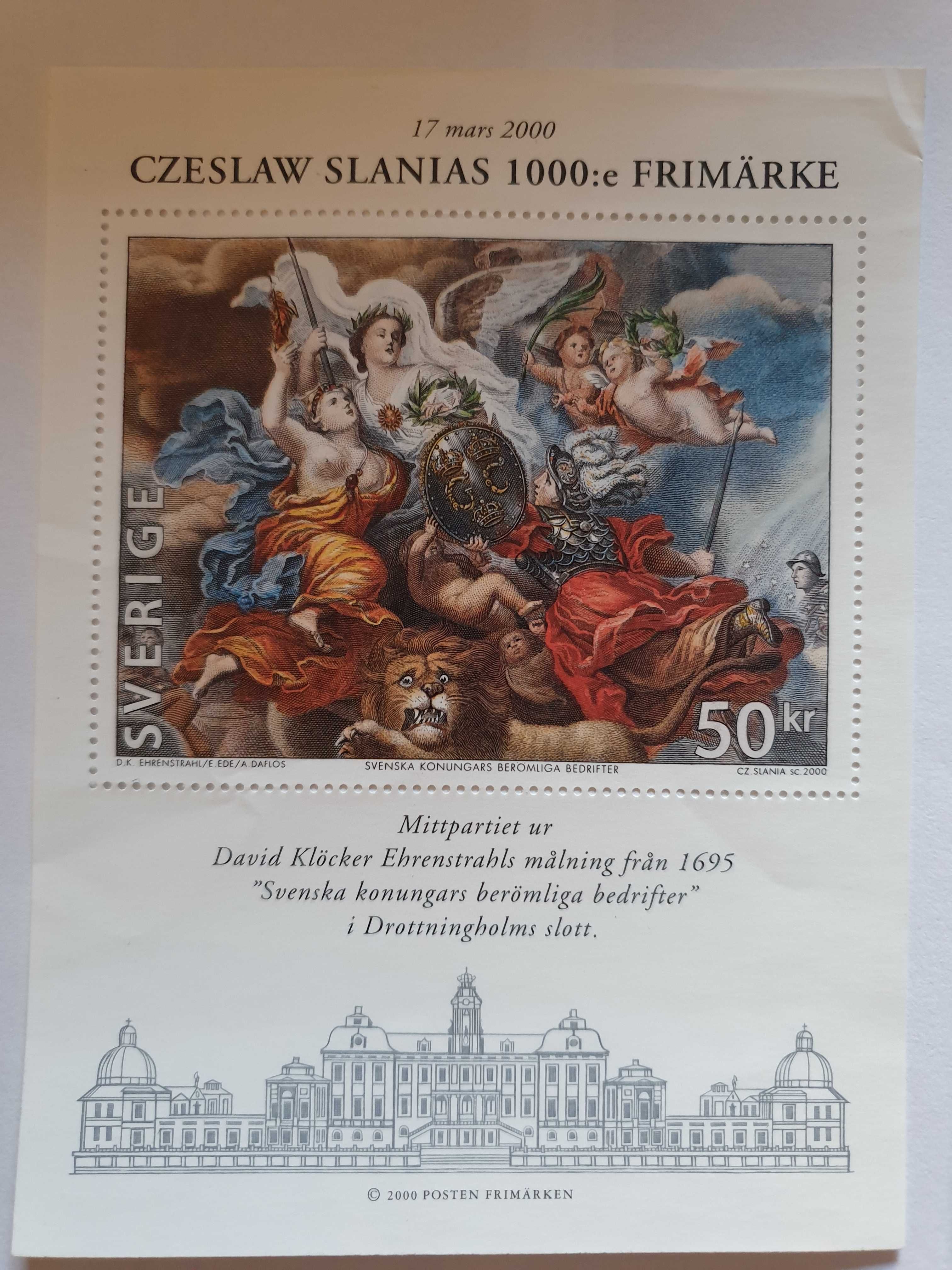 почтовые марки швеция 2000 г.