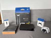 PlayStation 5 Digital Edition (FAT) + 2 pady + stacja ładująca