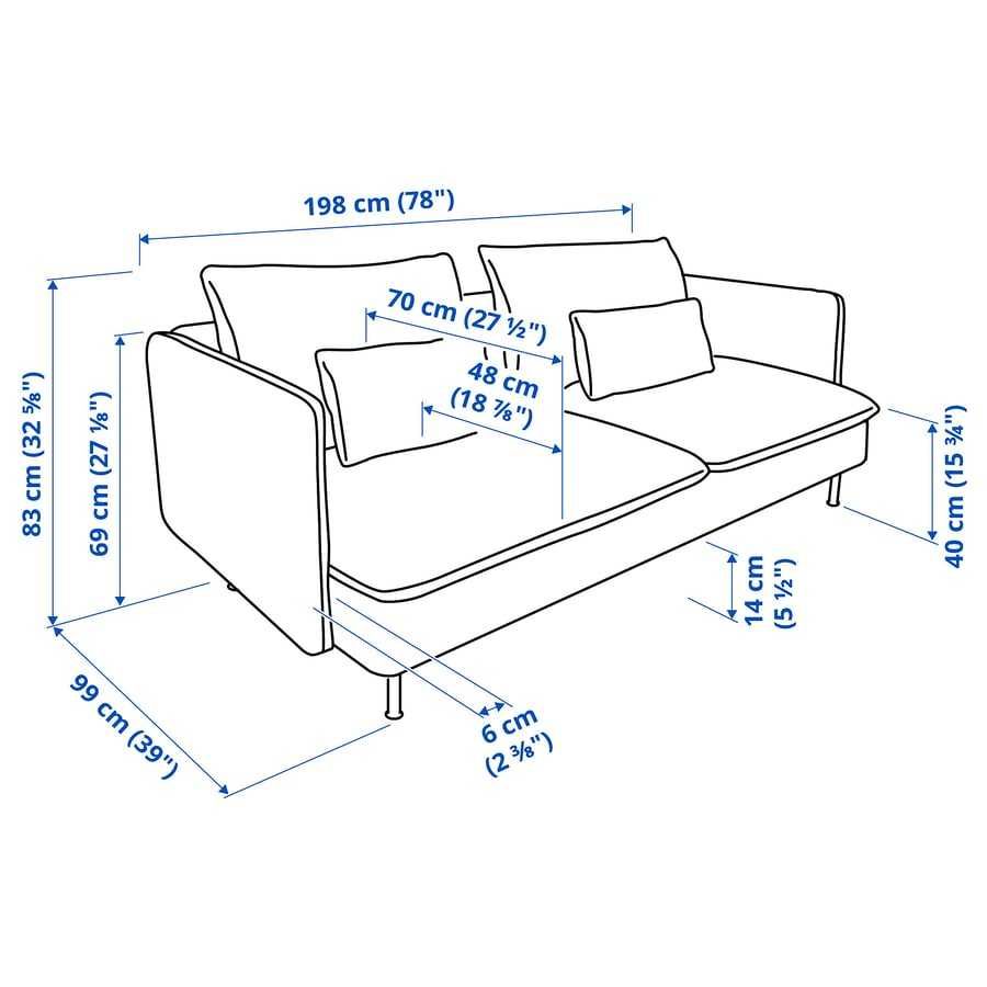 Sofa IKEA Soderharm 2/3 osobowa z pokrowcem Fridtuna - dostawa gratis