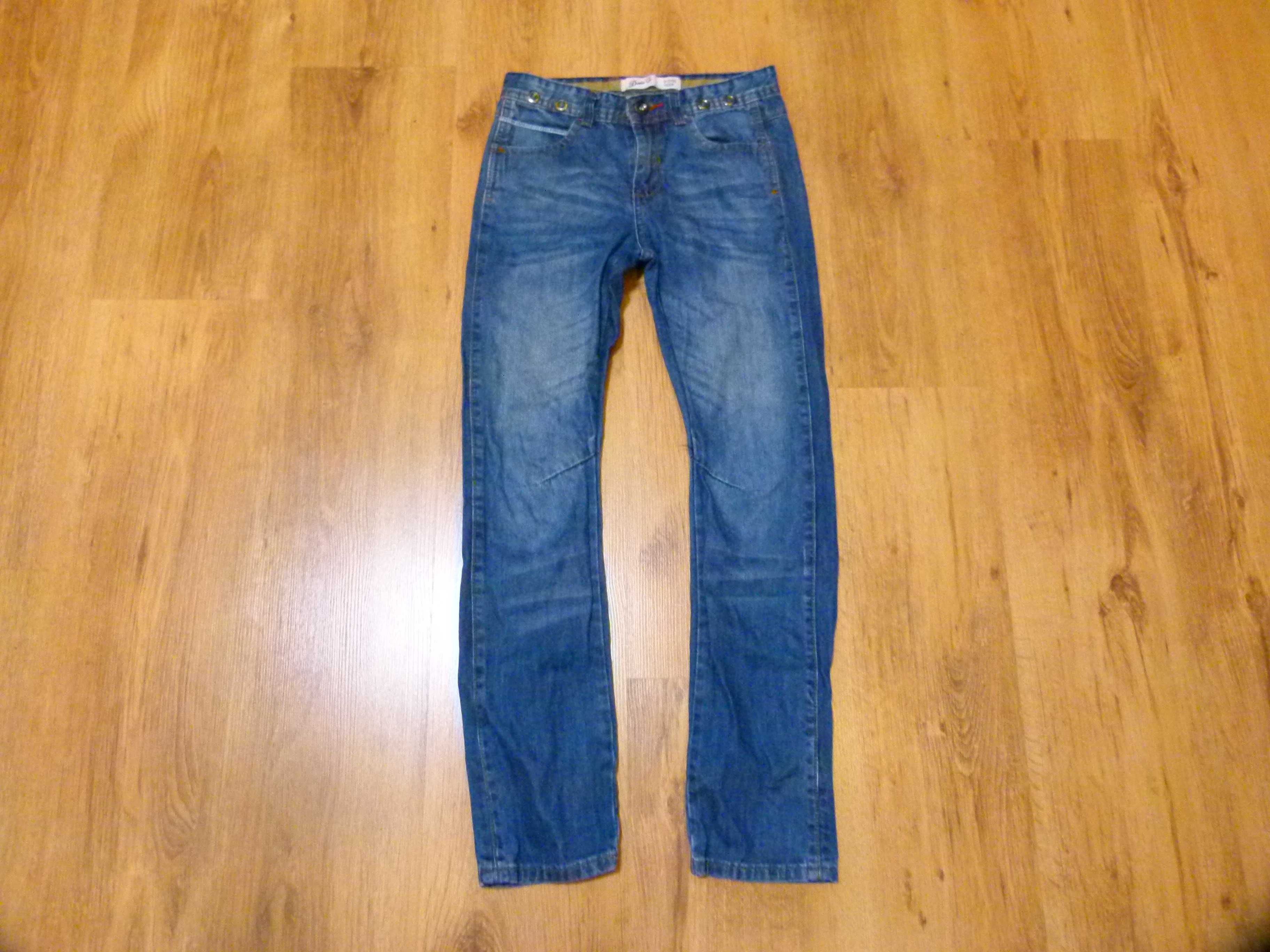 rozm 140 Primark spodnie jeans niebieskie chłopięce