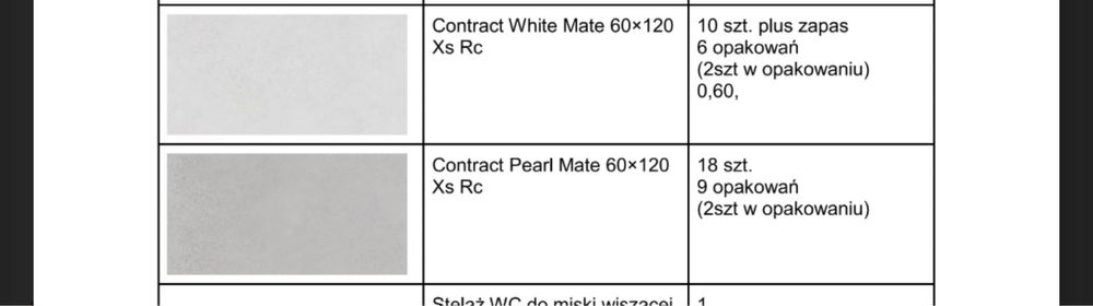Płytki CONTRACT 120/60
