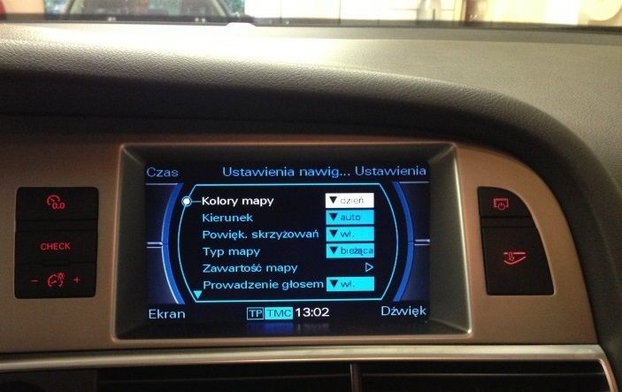 Polskie menu do Audi MMI 2G spolszczenie lektor mapa A4 A5 A6 A8 Q3 Q5