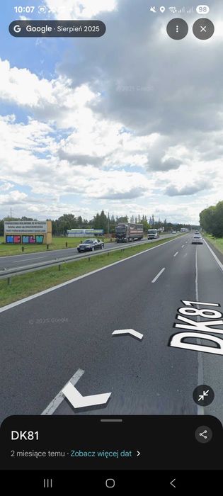Powierzchnia reklamowa do wynajęcia przy DK81. Ponad 150m2