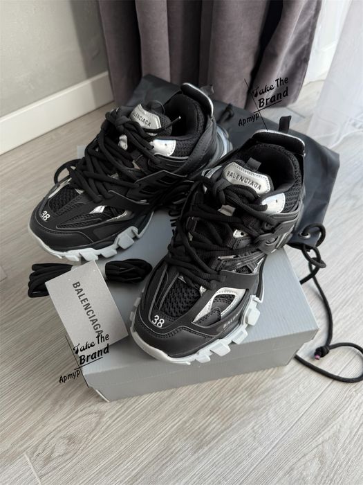 36/45р Balenciaga Track Black Silver 1:1 Original