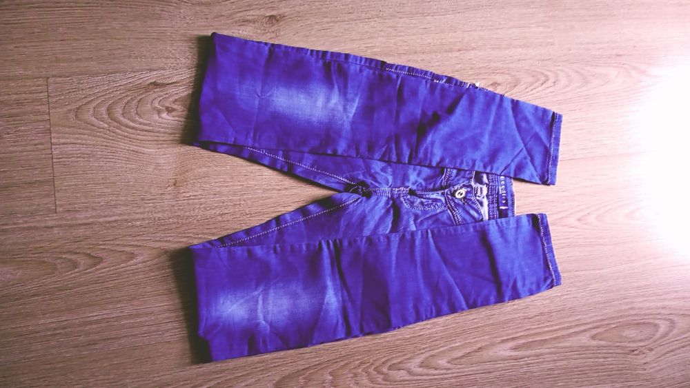 Spodnie jeans niebieskie