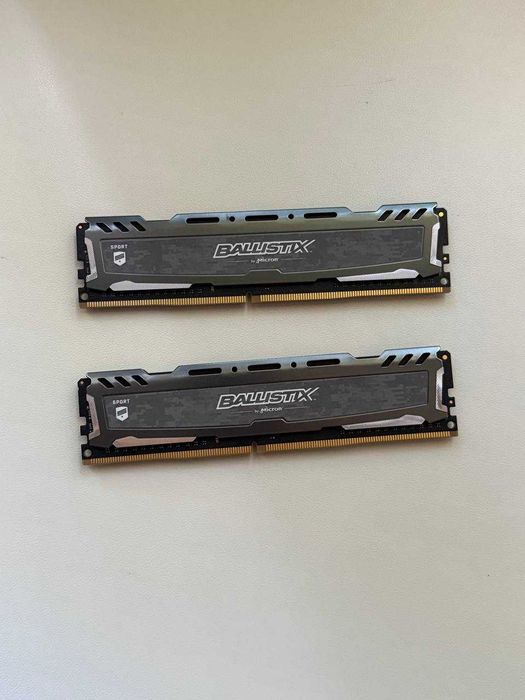 Crucial Ballistix Sport LT Gray DDR4 16gb(2x8) 3200 CL16 ОЗП
