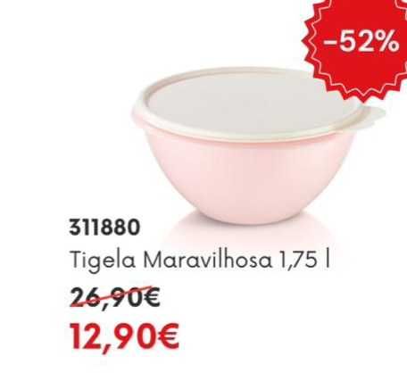 Artigos tupperware em promoção