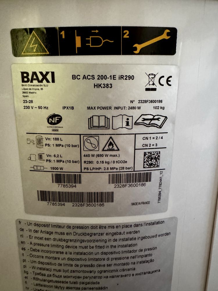 Bomba de Calor BAXI com Garantia