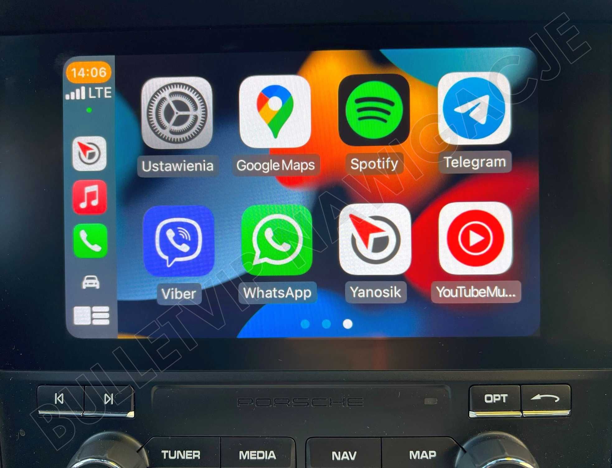 PORSCHE Aktywacja CARPLAY Android Auto NAWIGACJA Polskie Menu US-EU