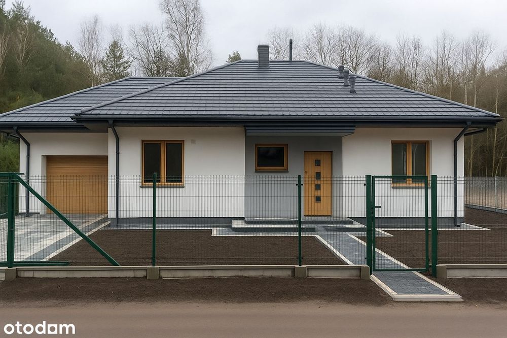 Nowy dom z dużą działką  w okolicy Bełchatowa Szybki dojazd przestrzeń