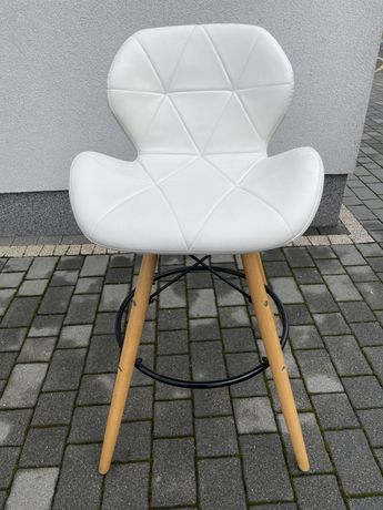 Krzesł hoker barowy biały