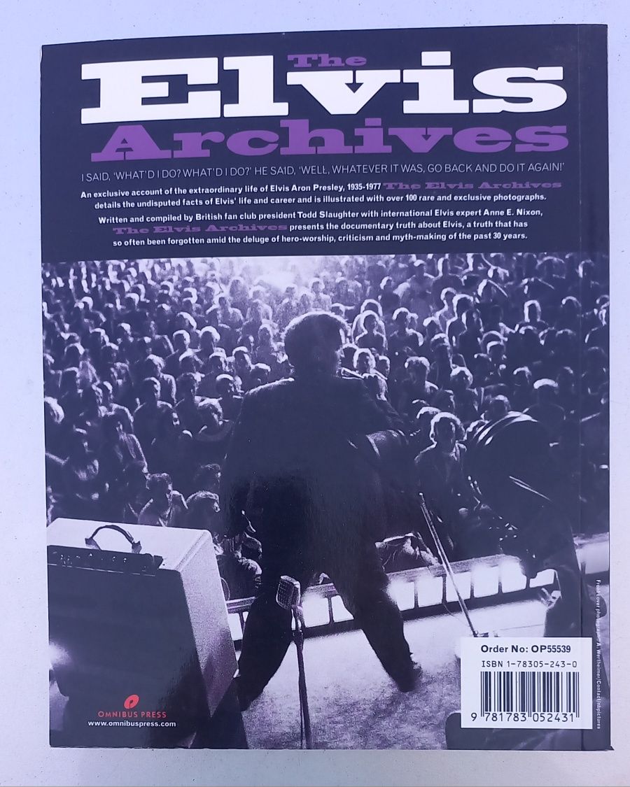Livro do grande cantor Elvis Presley