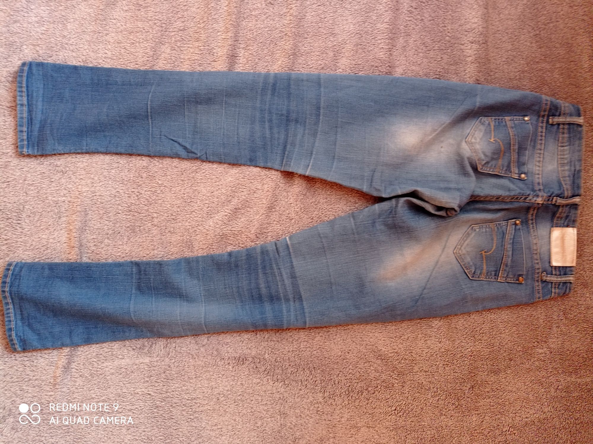 Jeans spodnie elastyczne rozmiar L/M niebieskie