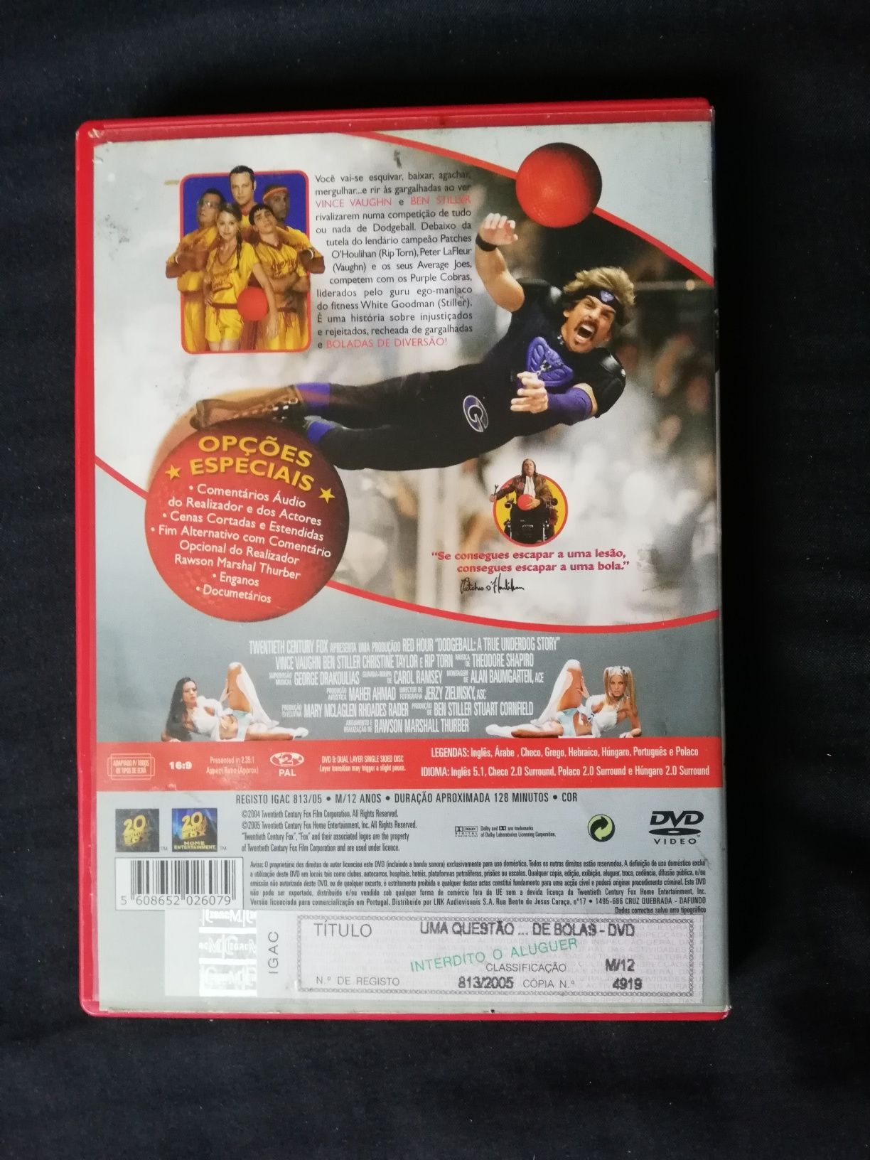 Dvd do filme "Uma Questão... de Bolas" (portes grátis)