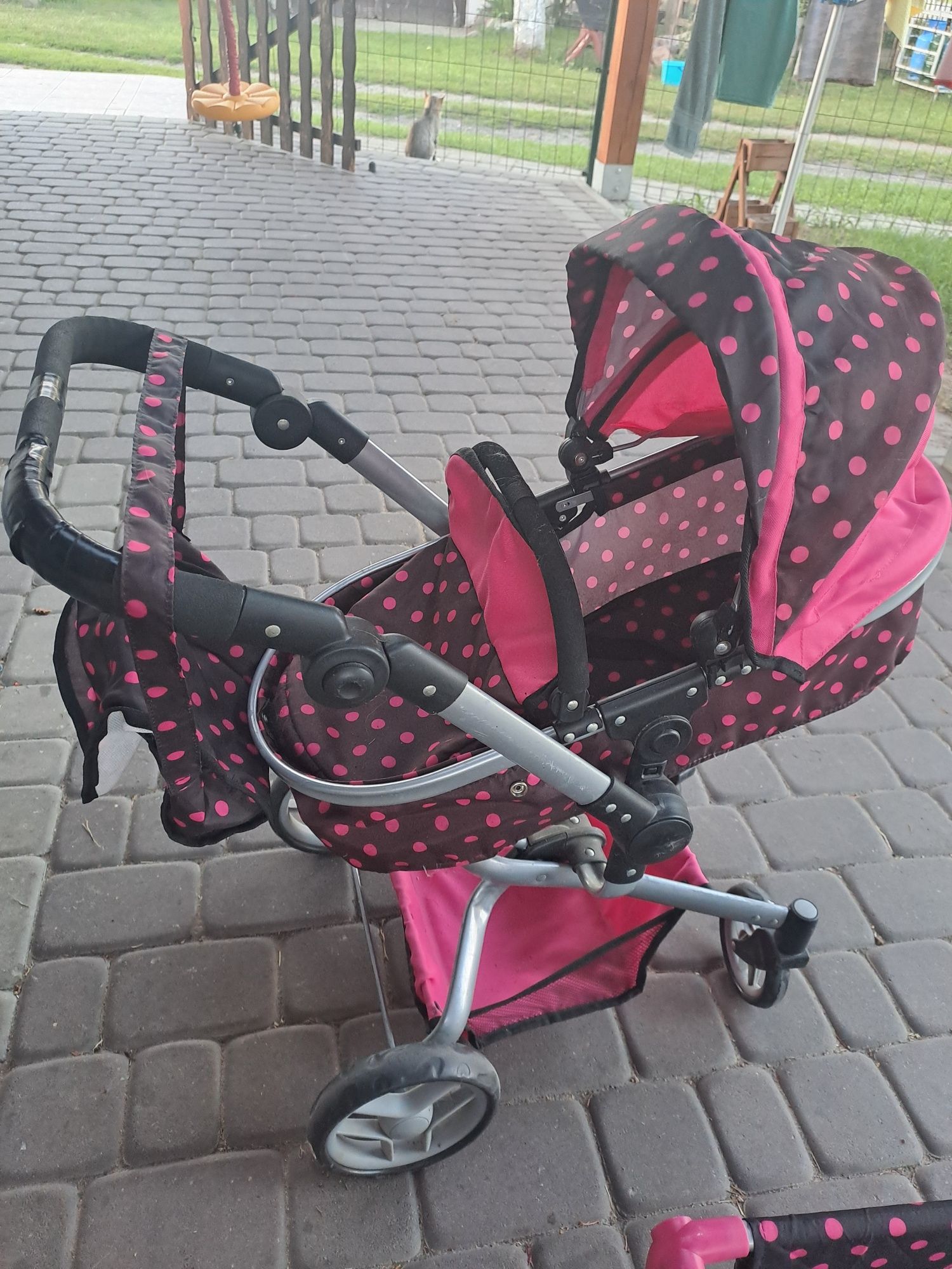 Wózek dla lalek  z łózeczkiem