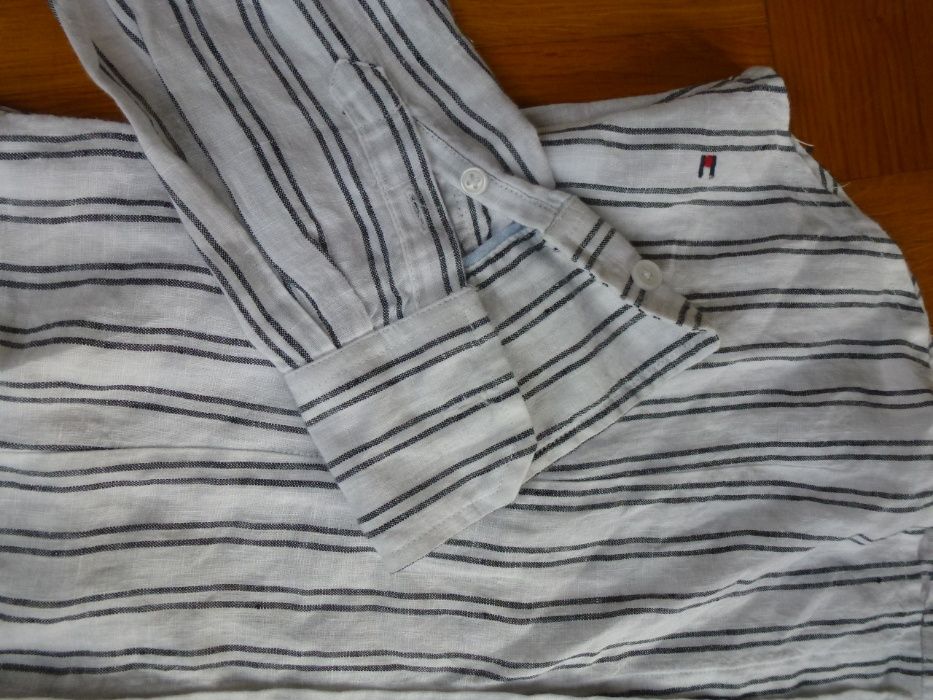 TOMMY HILFIGER bluzka oryginalna nowa S /M z lnu bardzo ładna