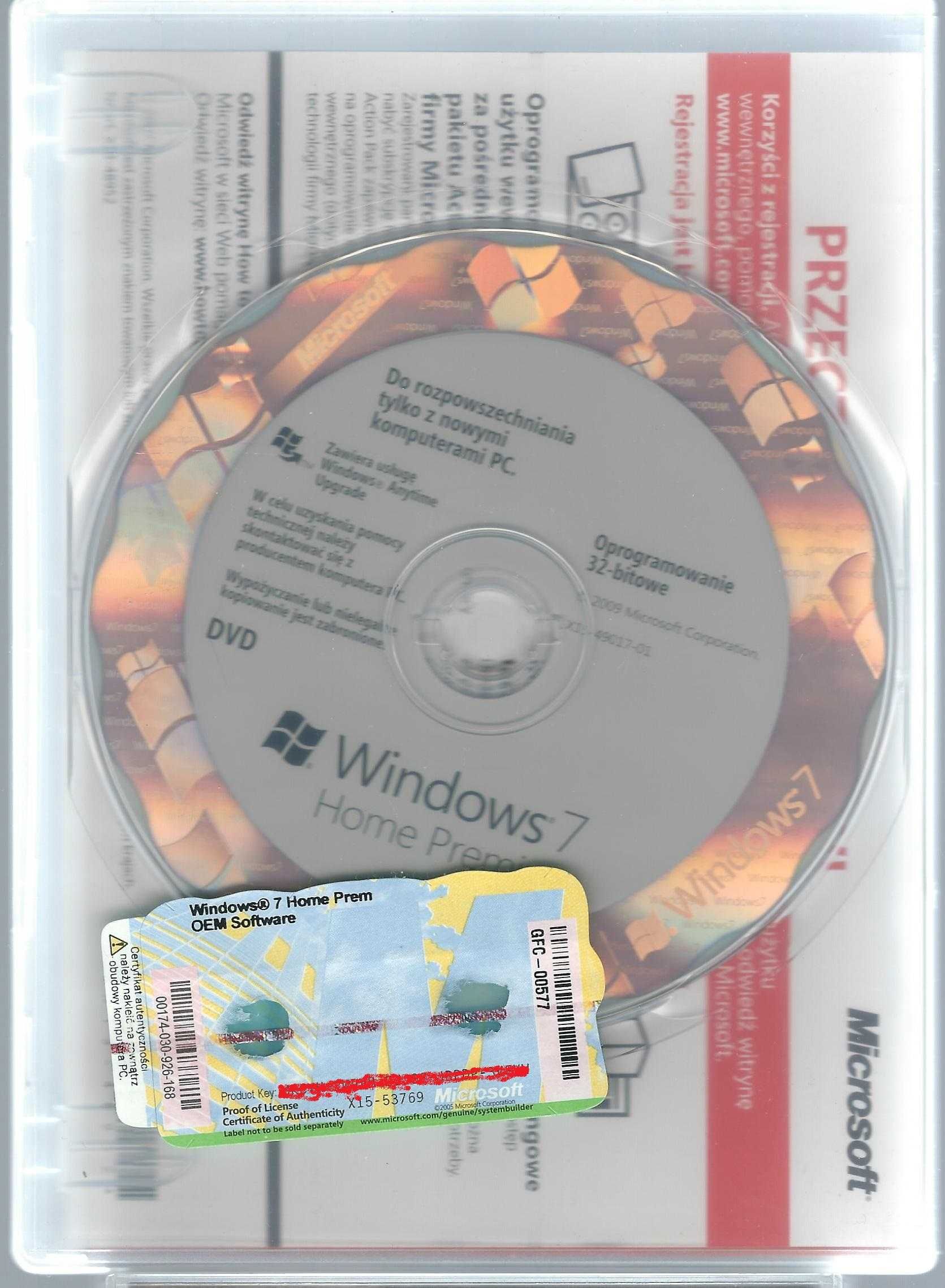 Windows 7 Home Premium 32-bit (Wersja PL 2010)