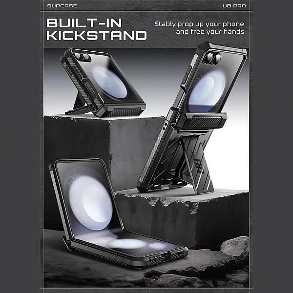 Etui Supcase Unicorn Beetle Pro na Samsung Galaxy Z Flip 7 - czarne