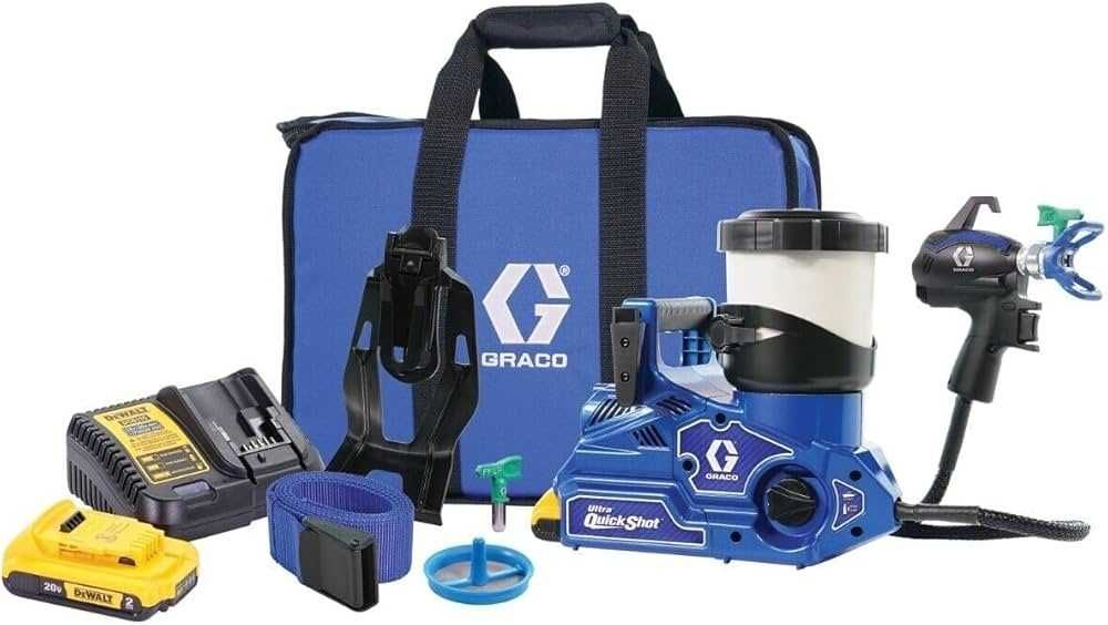 Agregat malarski Pistolet do malowania na baterię aku Graco QuickShot