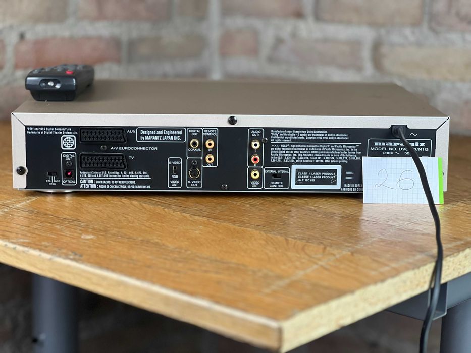 Marantz DV6200 – odtwarzacz DVD z wyjściami cyfrowymi