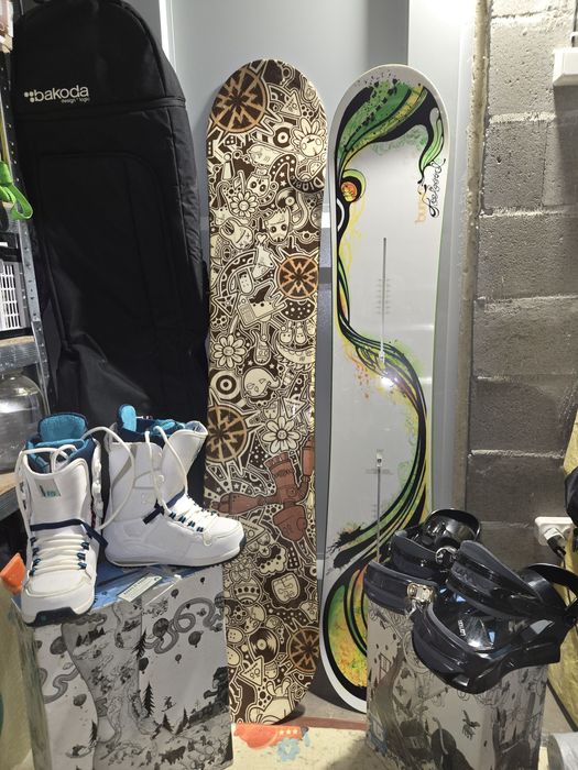 Комплект сноубордінгу BURTON сноуборд + черевики + кріплення + чохол