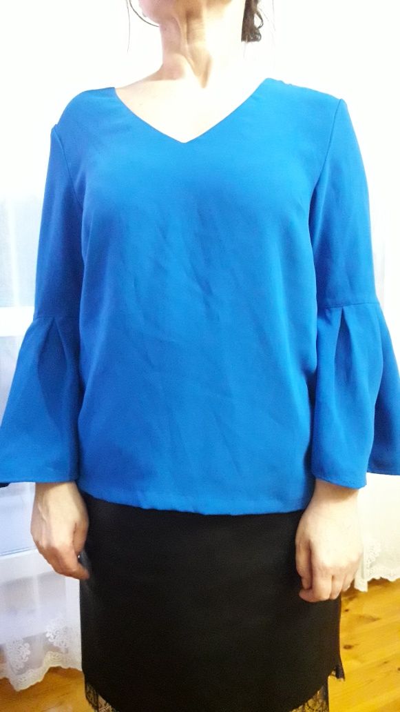 Bluzka damska chabrowa