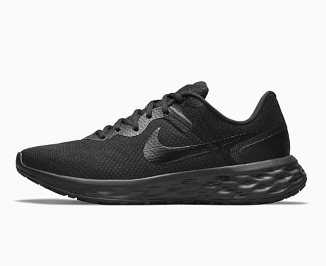 Беговые кроссовки НАЙК (NIKE REVOLUTION 6 NN) чёрный сетка. оригинал