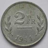 Belgia 2 franki 1944 - stan menniczy