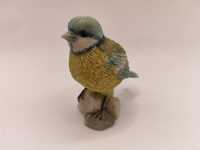 Figurka ptak modraszka zwyczajna sikorka kolekcja dekoracja