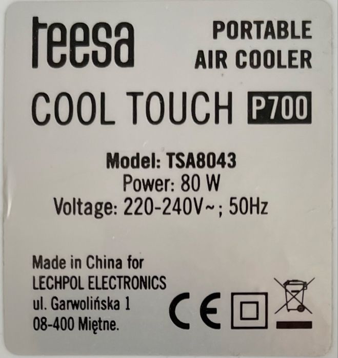 Klimatyzator Przenośny Teesa TSA8043