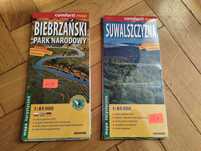 Mapa Biebrzański PN oraz Suwalszczyzna