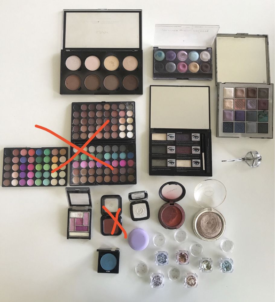 Maquilhagem - Várias paletas sombras olhos, etc. (MAC, NYX, Kiko)