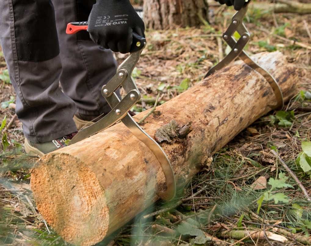 Profesjonalne Kleszcze Do Przenoszenia Drewna Stalowe 450mm WYPRZEDAŻ