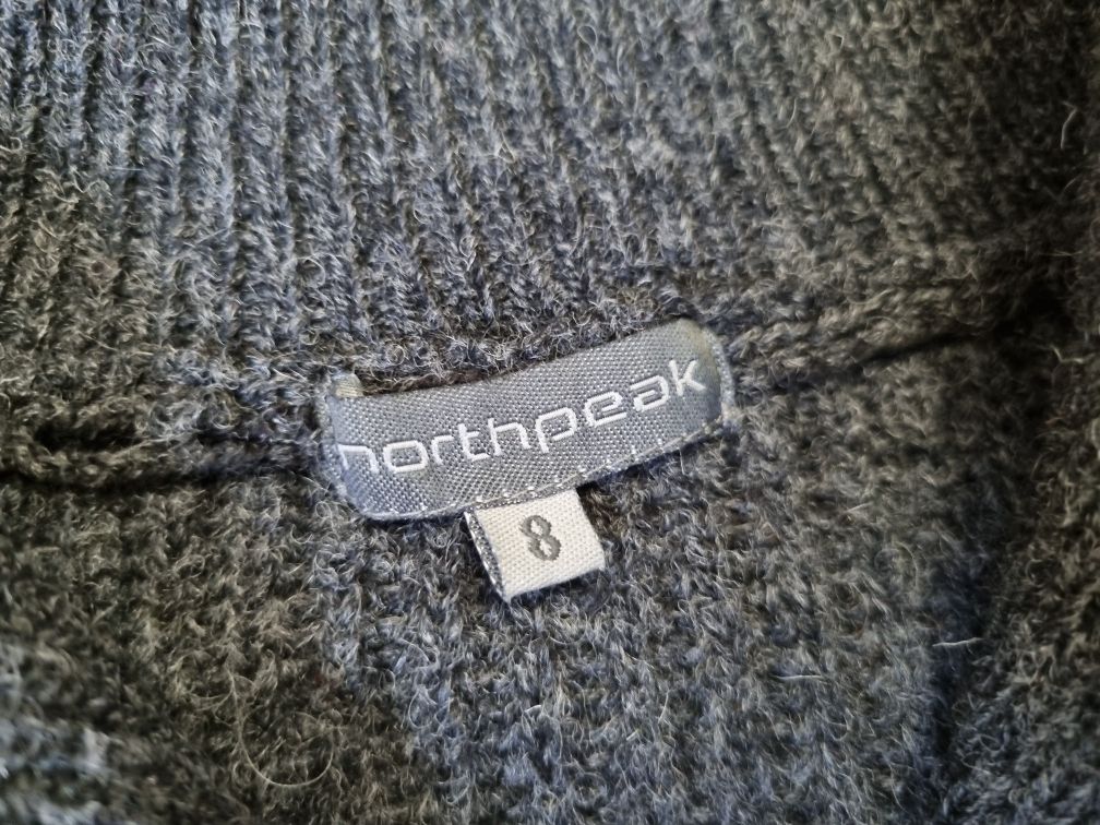 Golf swetr sweter odzież termiczna Northpeak 7-8lat 128cm wełna