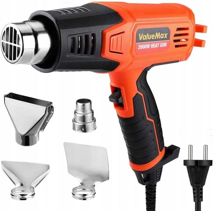Valuemax Opalarka 2000W regulacja temperatury, 4 dysze, ochrona
