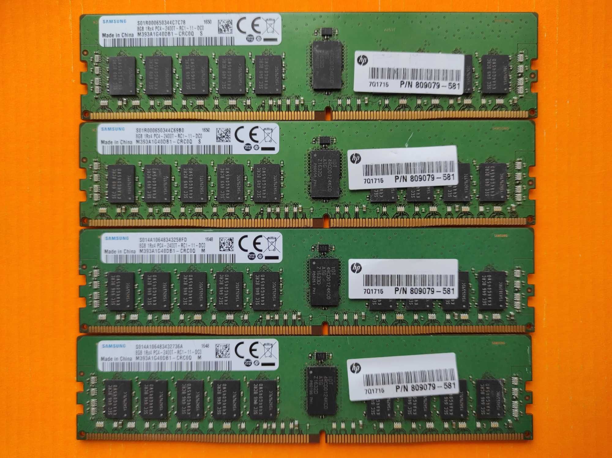 Samsung 8GB ECC DDR4 2400 PC4-19200R Reg серверная