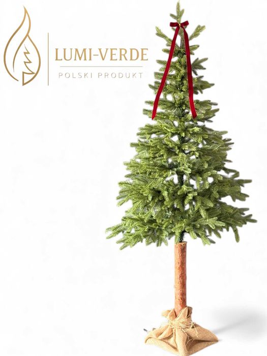 Choinka Sztuczna na Pniu -210CM -GĘSTA-PREMIUM -100% PE - GRATISY !!
