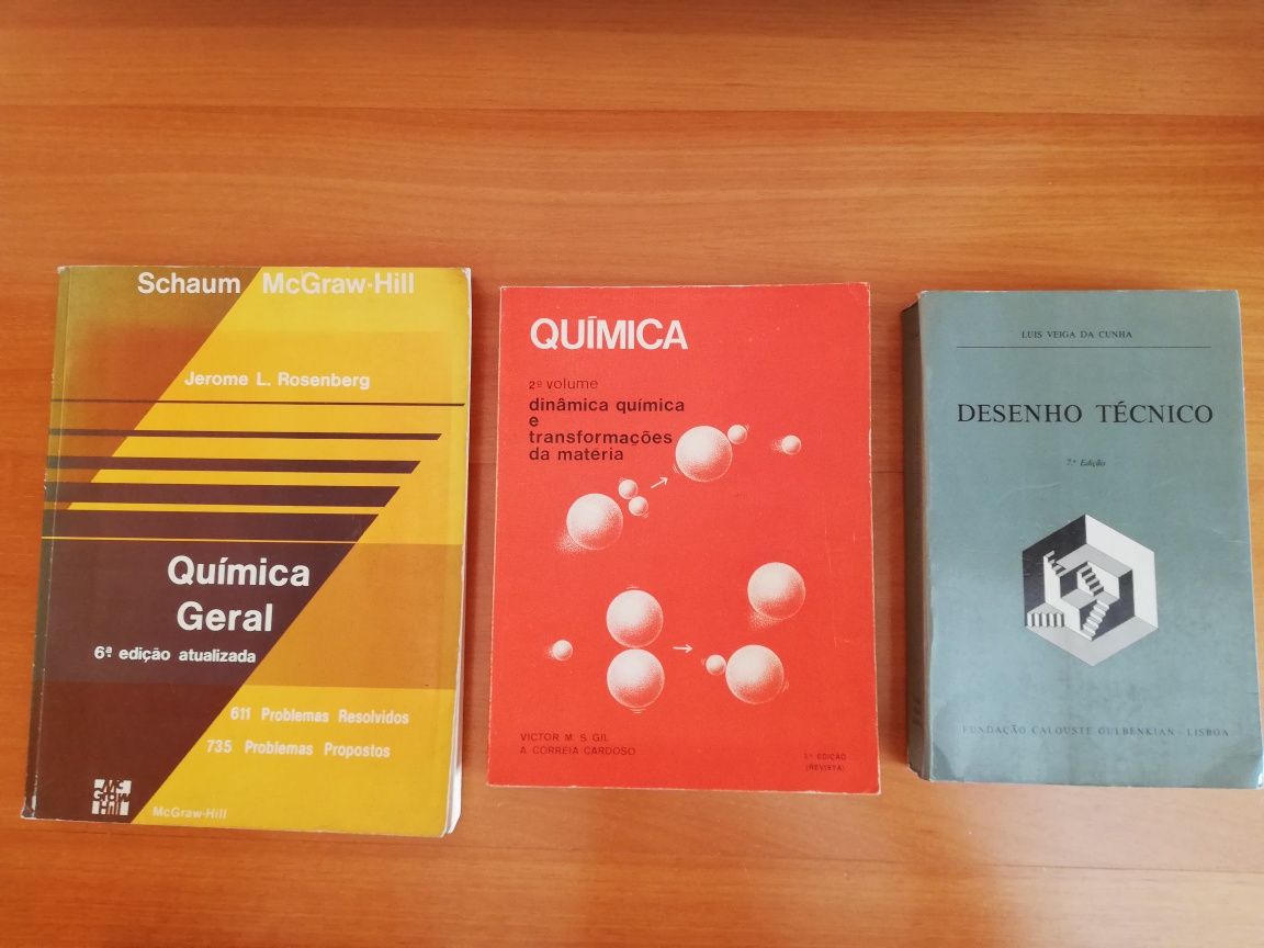 Livros Engenharia Matemática Desenho Química