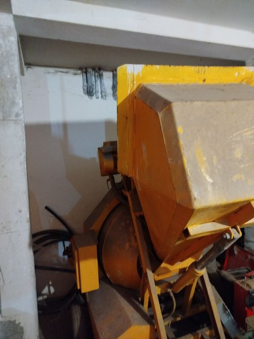 Central de betão betoneira com pá de arrasto