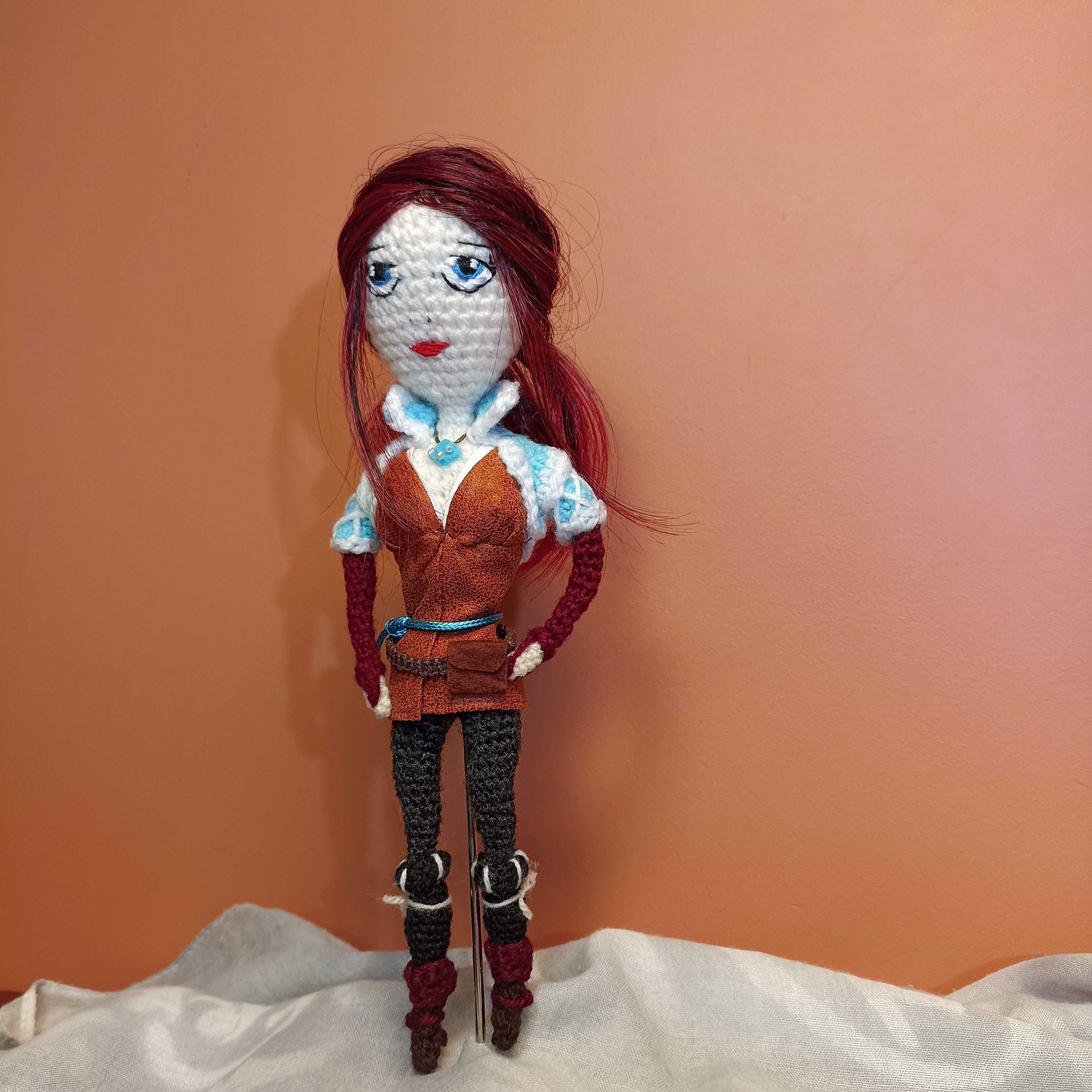 Przytulanka lalka, rękodzieło, handmade Wiedźmin TRISS