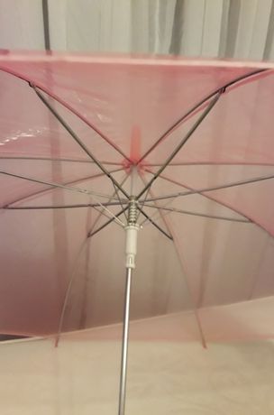 Новый коралловый зонт-трость, зонтик / на подарок парасолька коралова