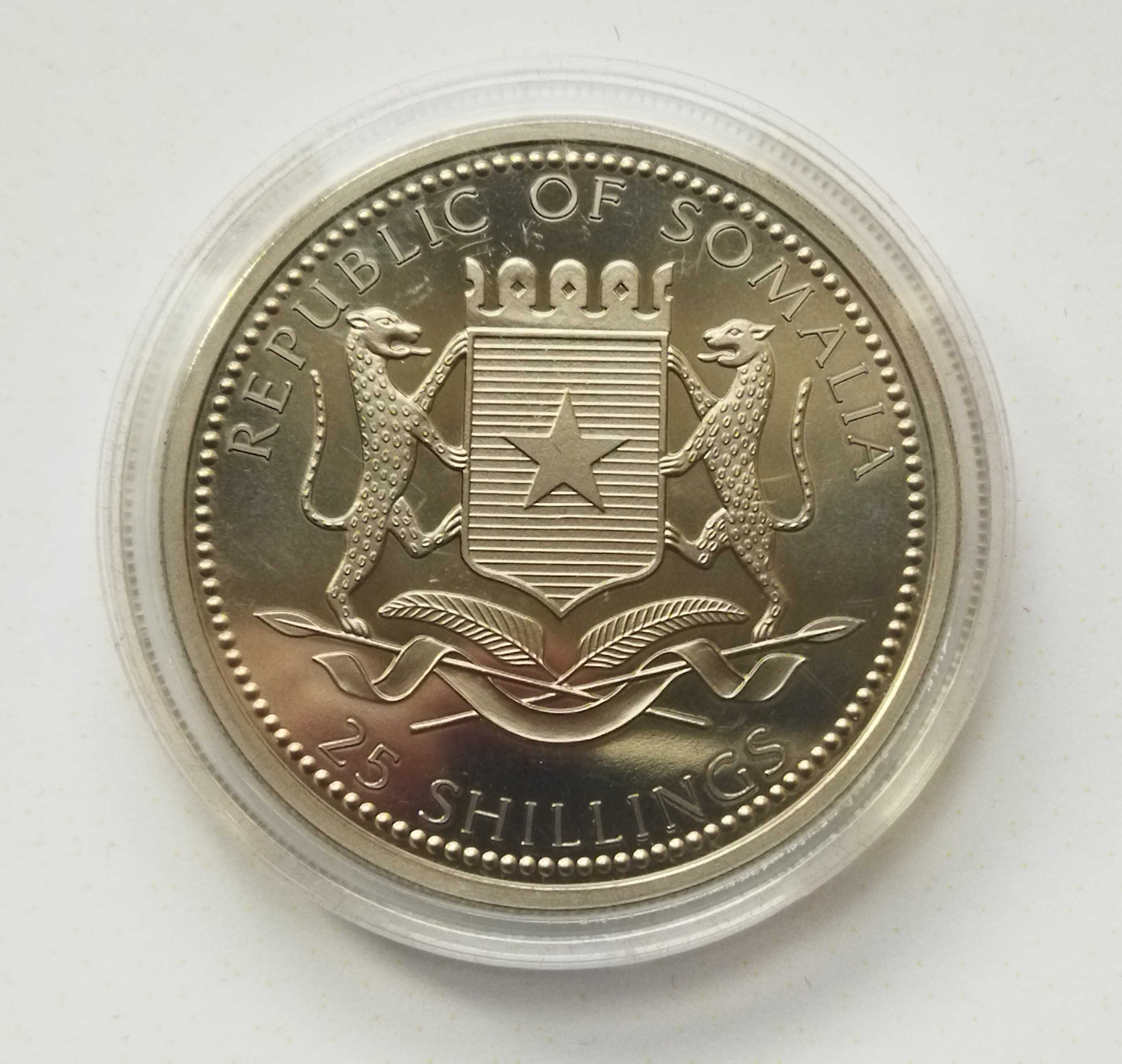 Moneta kolekcjonerska 25 szylingów 2000 r. Somalia