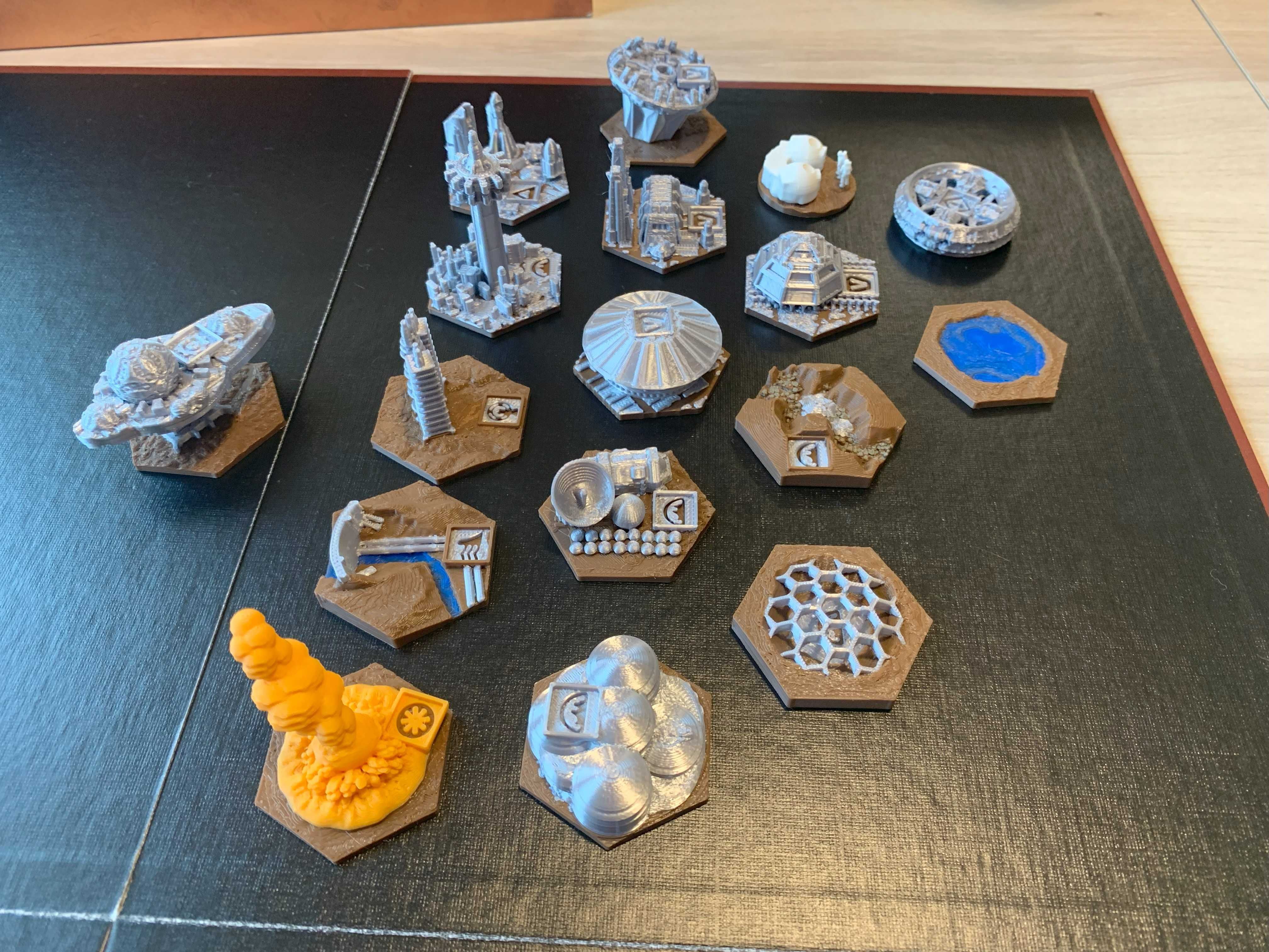 Terraformacja Marsa - dodatkowe Obszary Specjalne 3D / statki koloni