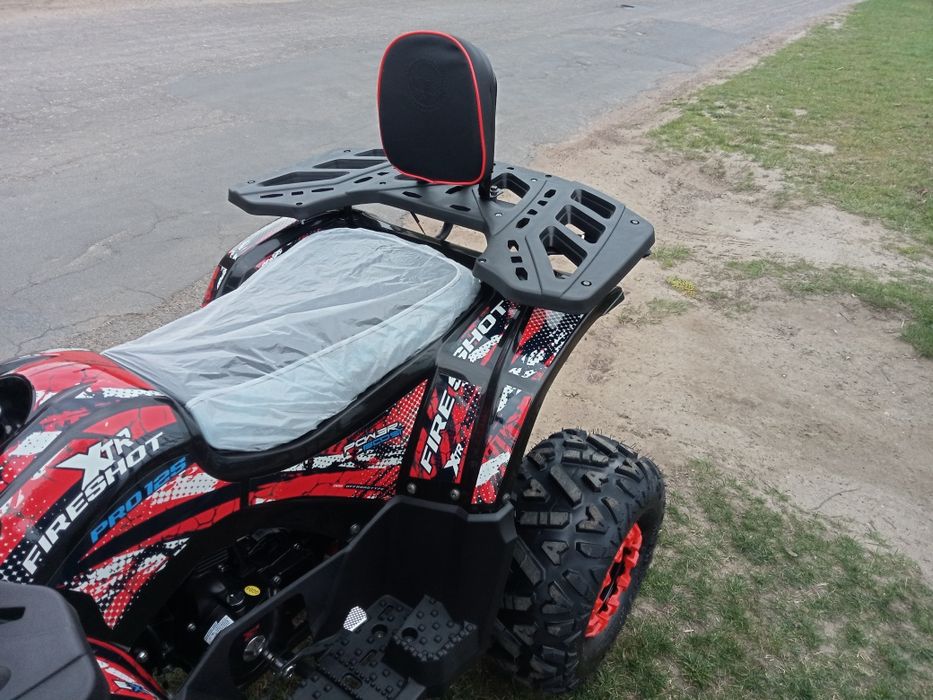 Quad XTR FIRESHOT PRO 125 NOWY 3+1 gwarancja transport koła 8" licznik
