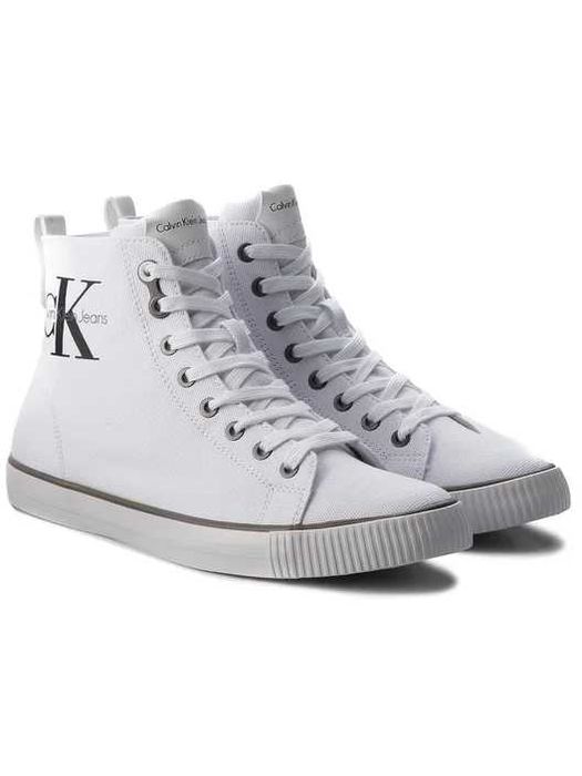 Calvin Klein Jeans Tenisówki Sneakersy wysokie 38 białe