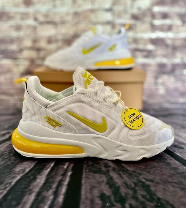 Nike React Rozmiar 43. Białe - Żółte. MUST HAVE